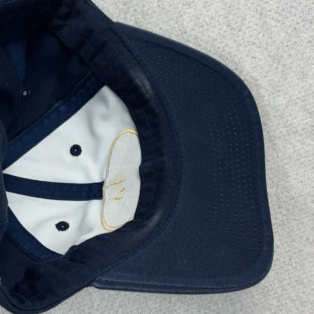 West Virginia Mountaineers WVU Hat Cap Strap Back Navy Blue Adjustable Dad Twill